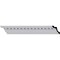 Ekena Millwork 4 1/4"H x 3 7/8"P x 5 3/4"F x 94 1/2"L Bulwark Dentil Crown Moulding MLD04X04X06BU - alternate 1